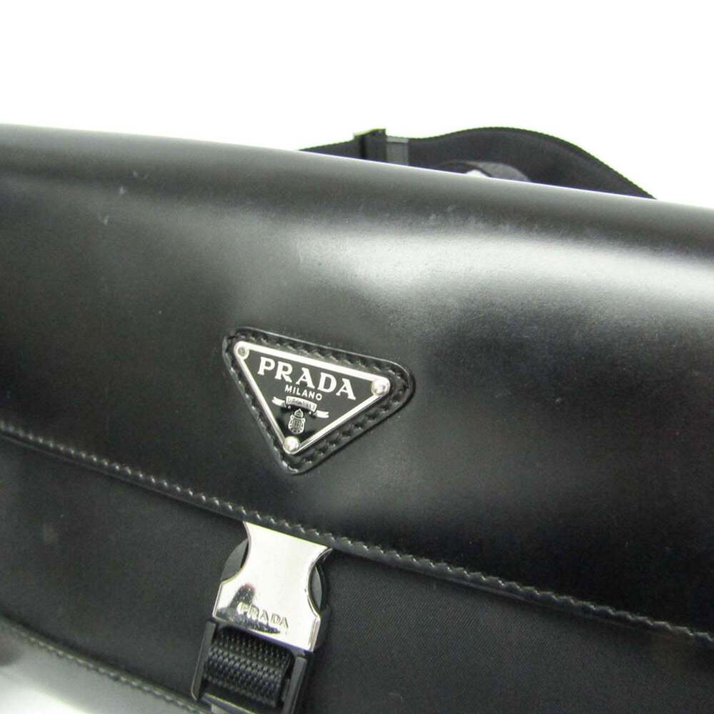 PRADA Black Leather Shoulder Bag - Picture 12 of 16